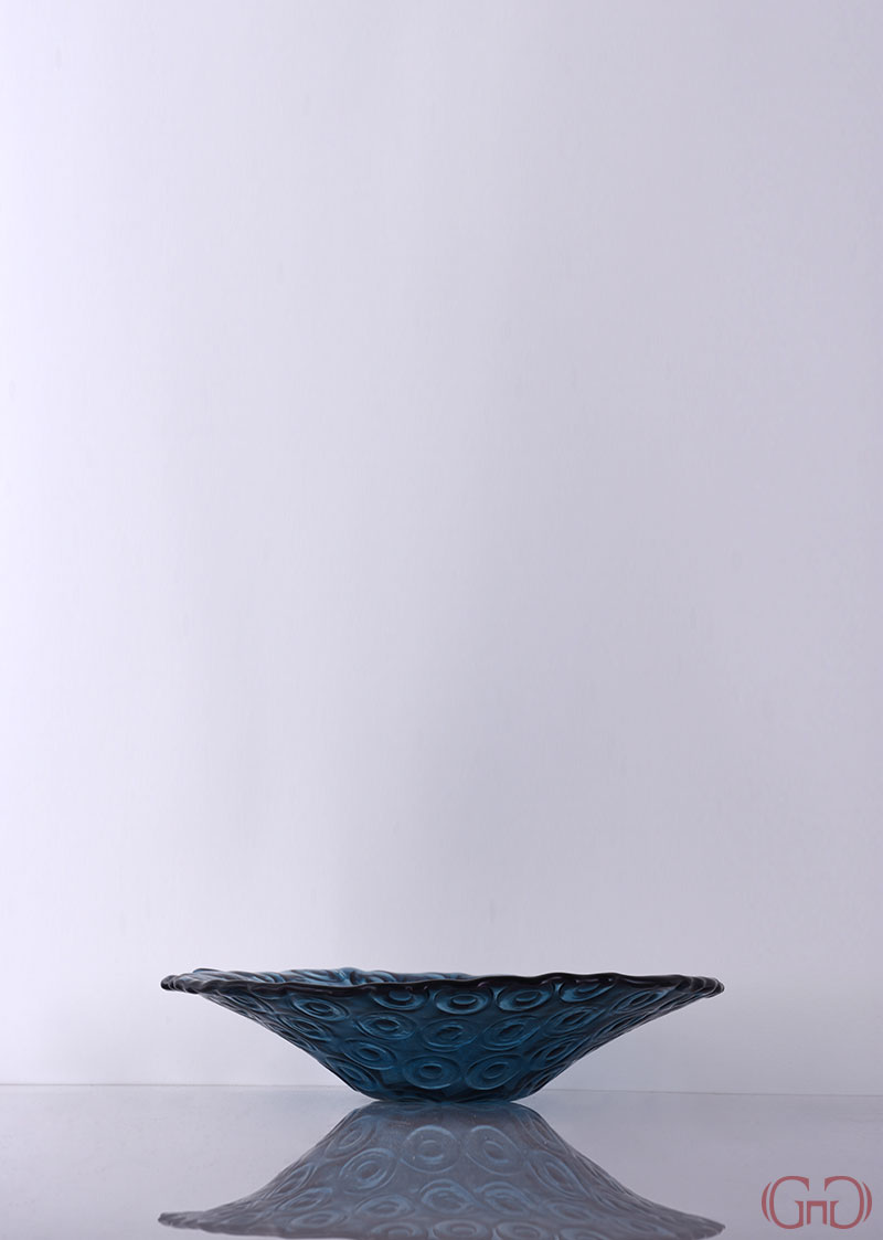 centerpiece-circles-conic-bowl-32CM-blue-decoration