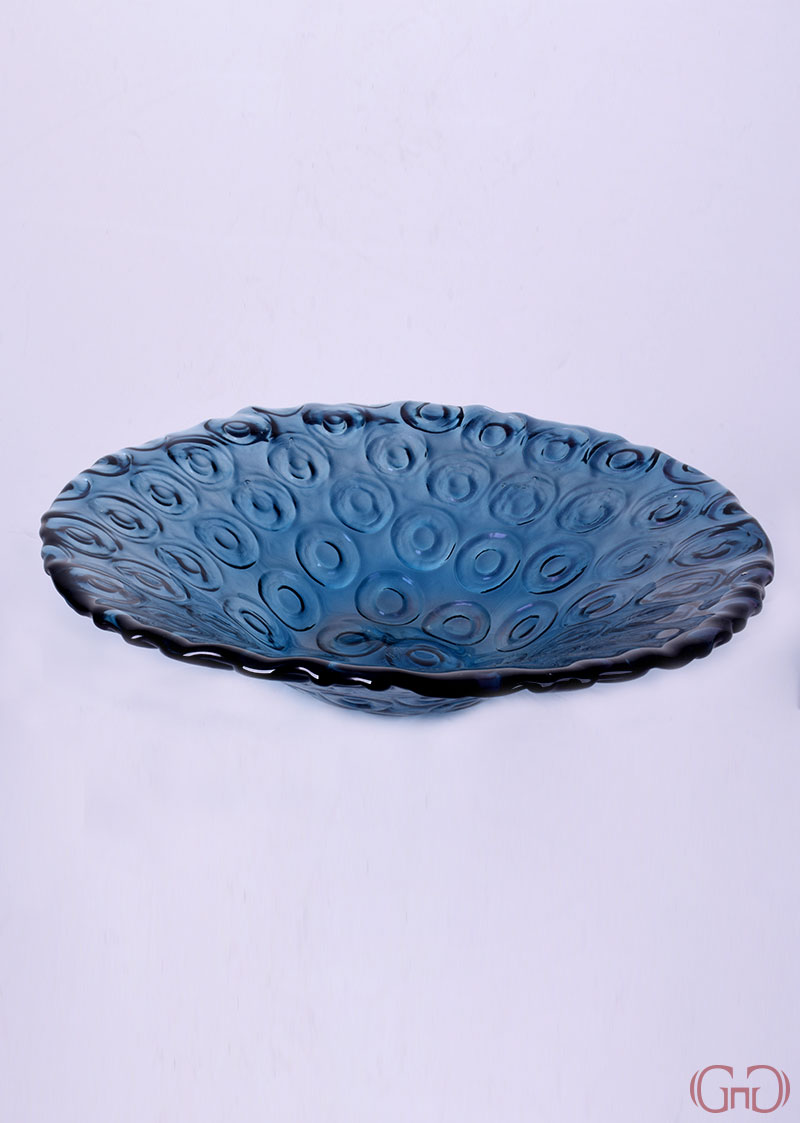 centerpiece-circles-conic-bowl-32CM-blue-decoration