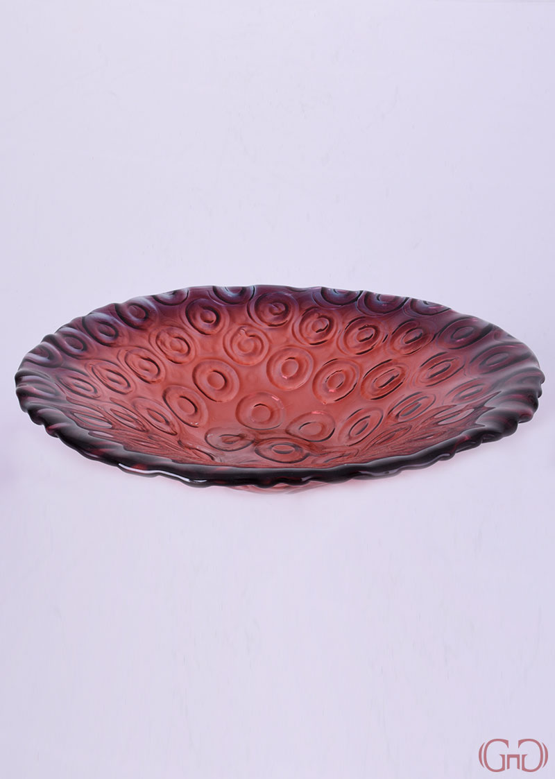 centerpiece-circles-conic-bowl-32CM-pink-red-decoration