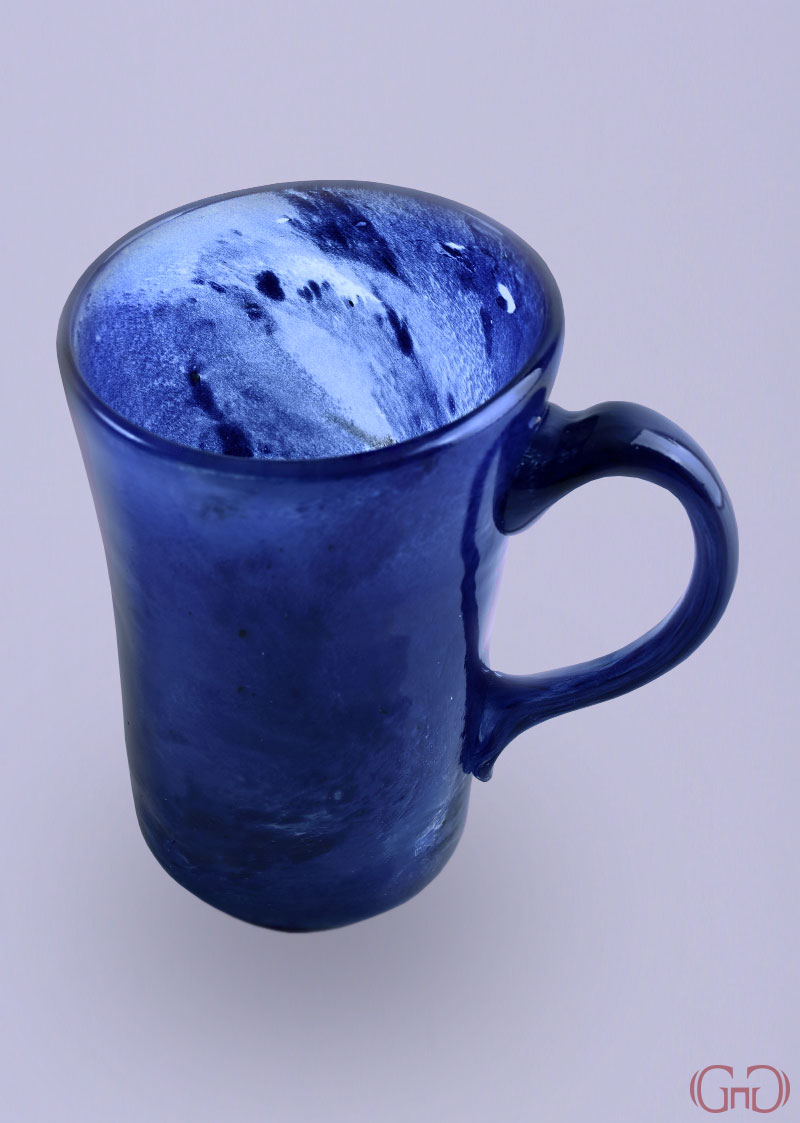 mug-conic-handle-12CM-blue