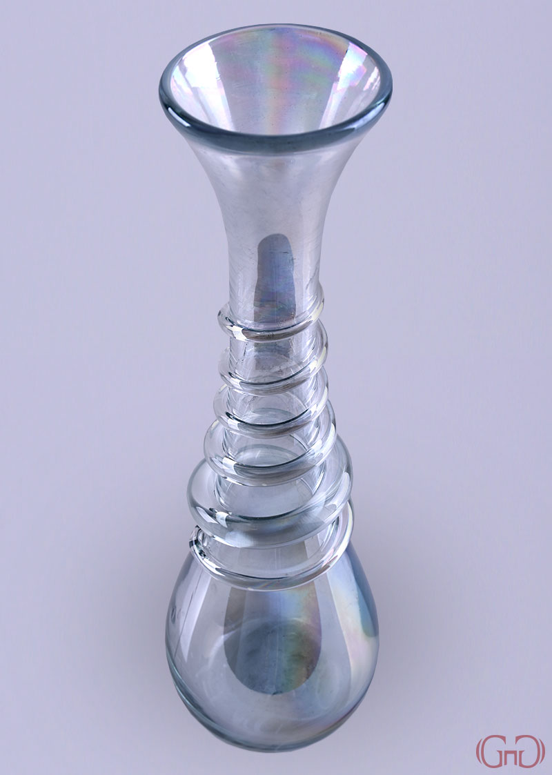 vase-glass-medium-snake-twist-straight-top-25CM-iris