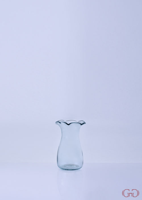 vase-glass-narrow-flower-top-15CM