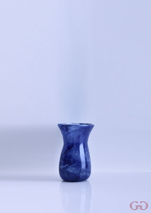 vase-glass-straight-top-16CM-blue